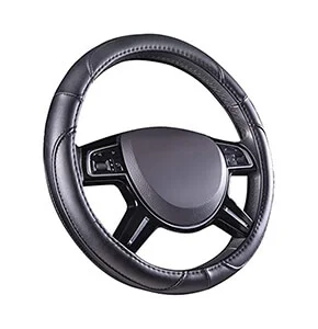 Basics Leatherette Steering Wheel Cover, 15